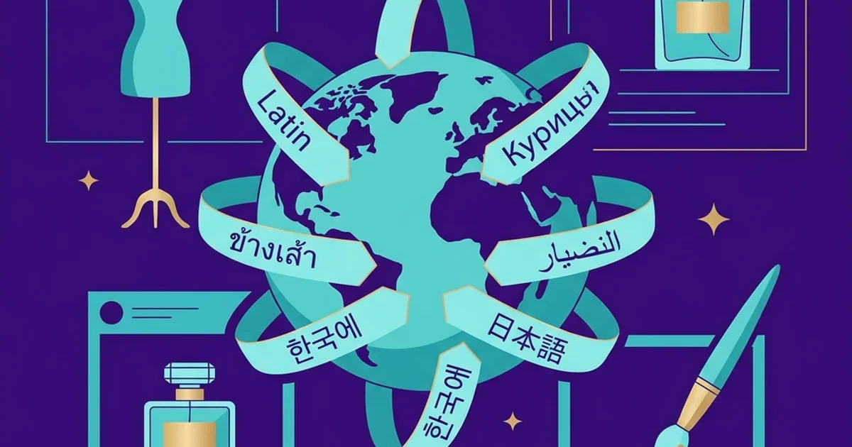 Campagne de luxe transcréée en 8 langues, déploiement mondial simultané